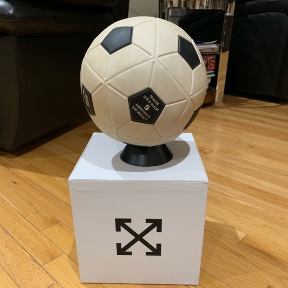 off white soccer ball
